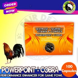 Powerpoint Cobra  PERFORMANCE ENHANCER for Game Fowls (100 capsules)