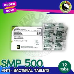SMP 500 Tablets Antibacterial for Pets (1 box 12 tablets)