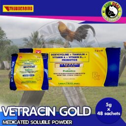 VETRACIN GOLD Medicated Soluble Powder 5g x 48sachets (1 BOX)
