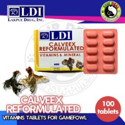 CALVEEX REFORMULATED  Vitamins for Gamefowls 100 tablets