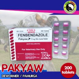 PAKYAW Fenbendazole 200 Tablets Per Box for chicken/PIG