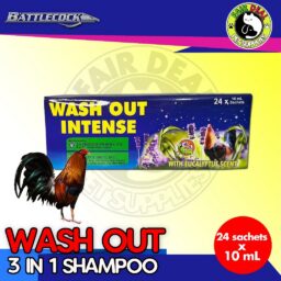 WASH OUT INTENSE Anti-lice Gamefowl Shampoo (24 sachet of 10ml)